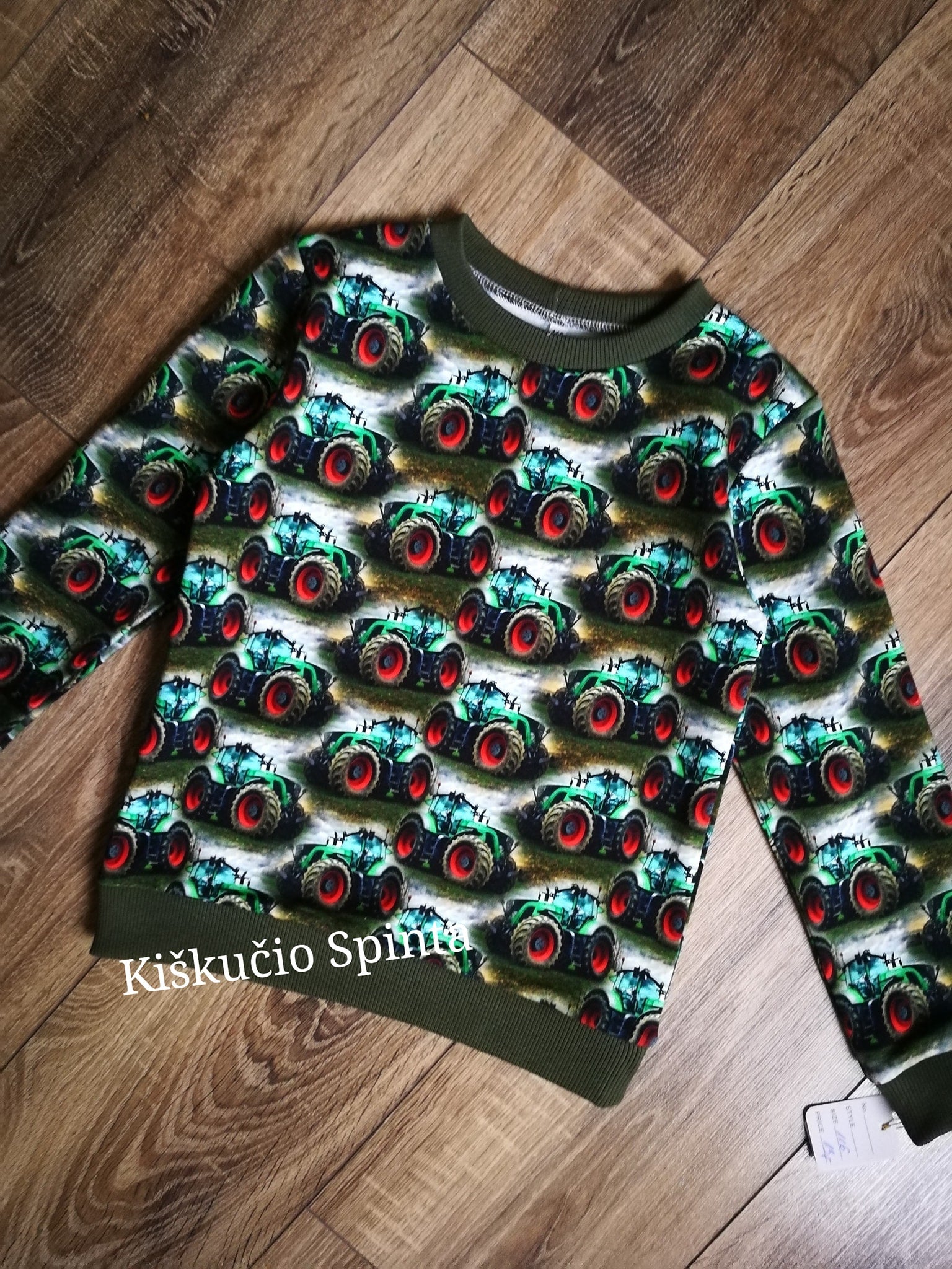 Megztukas"Traktoriai4"  116 dydis
