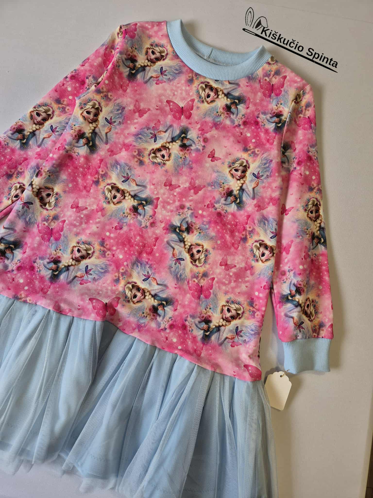 Suknelė "Sparnuota Elza" 110-116 dydis