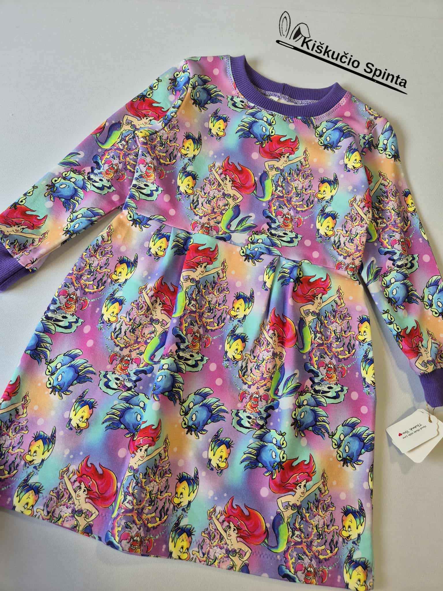 Suknelė"Undinėlė Arielė" 104 dydis