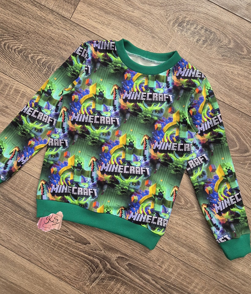 Megztukas"Žalias minecraft" 116 dydis