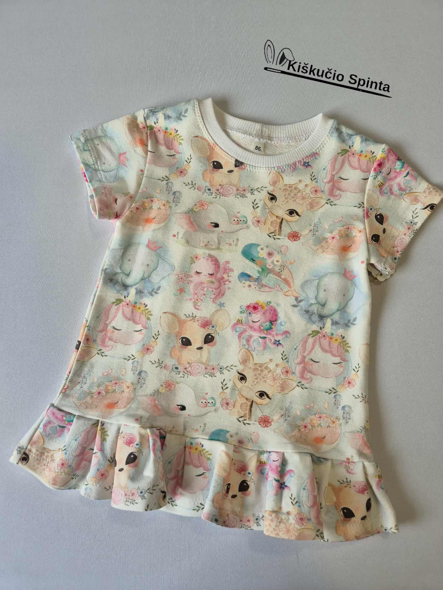 Suknelė "Jūros Gyvūnėliai" 86 dydis