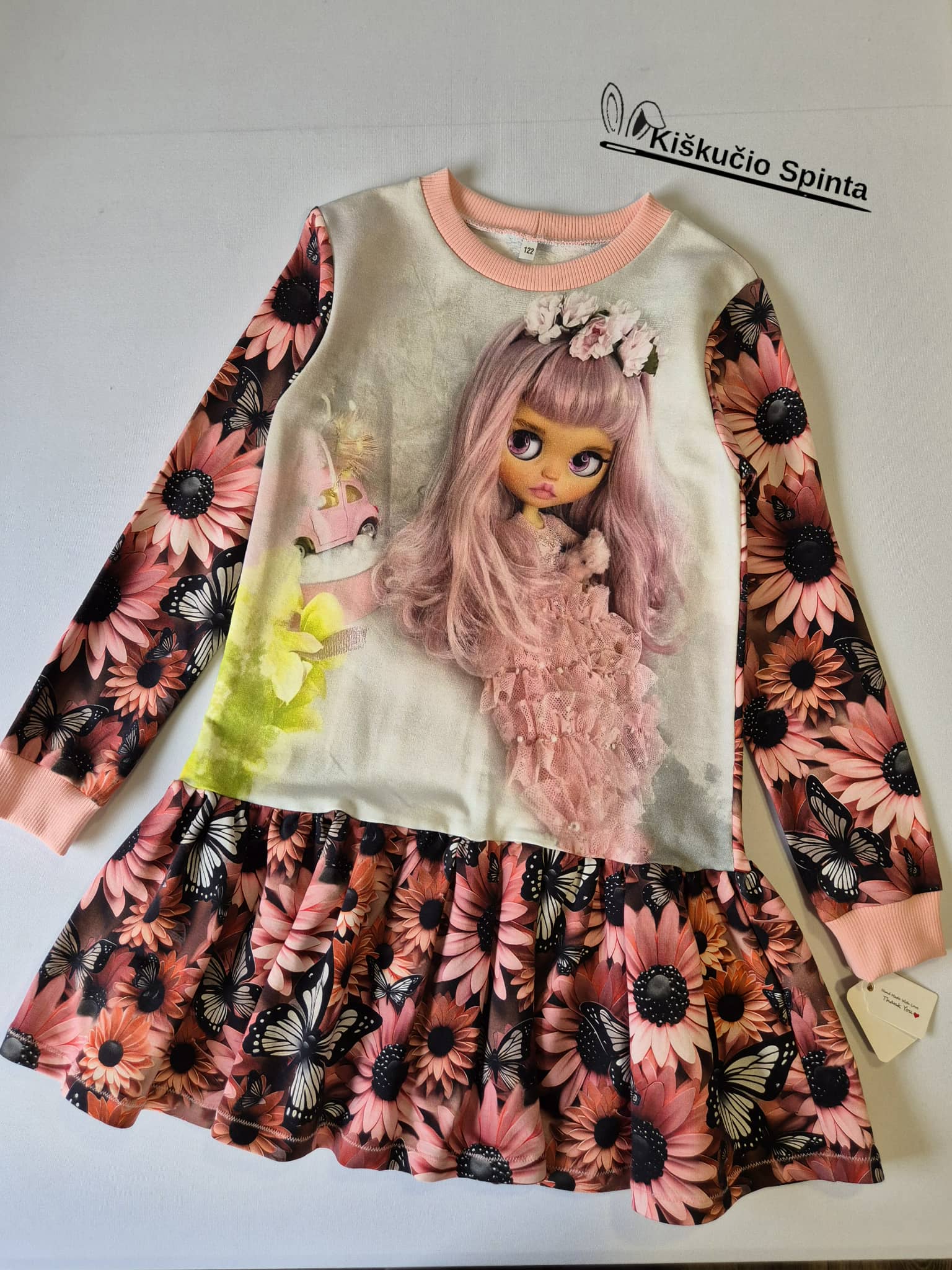 Suknelė "Mergaitė" 122 dydis