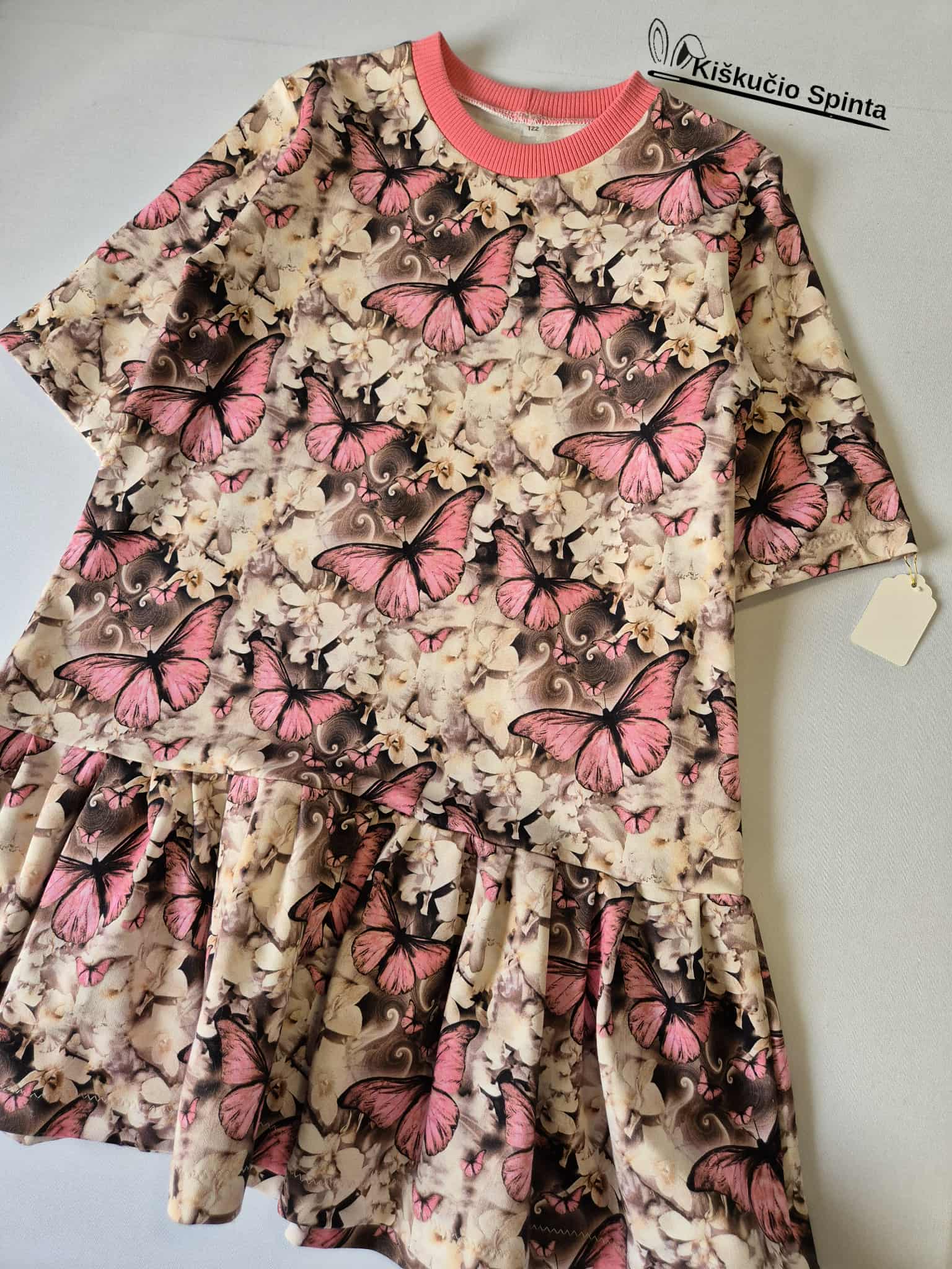 Suknelė" Drugeliai"122 dydis