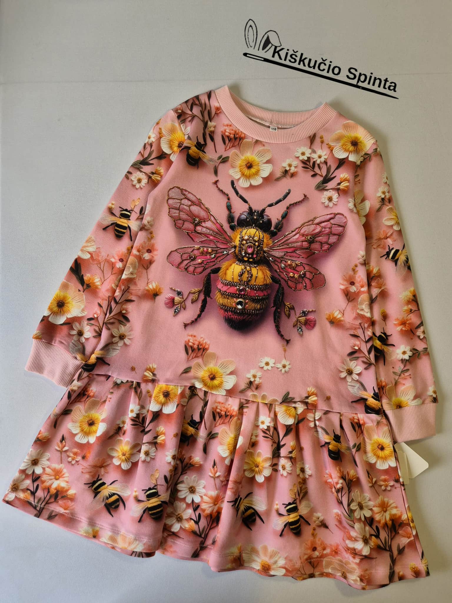 Suknelė "Bitutė" 110 dydis