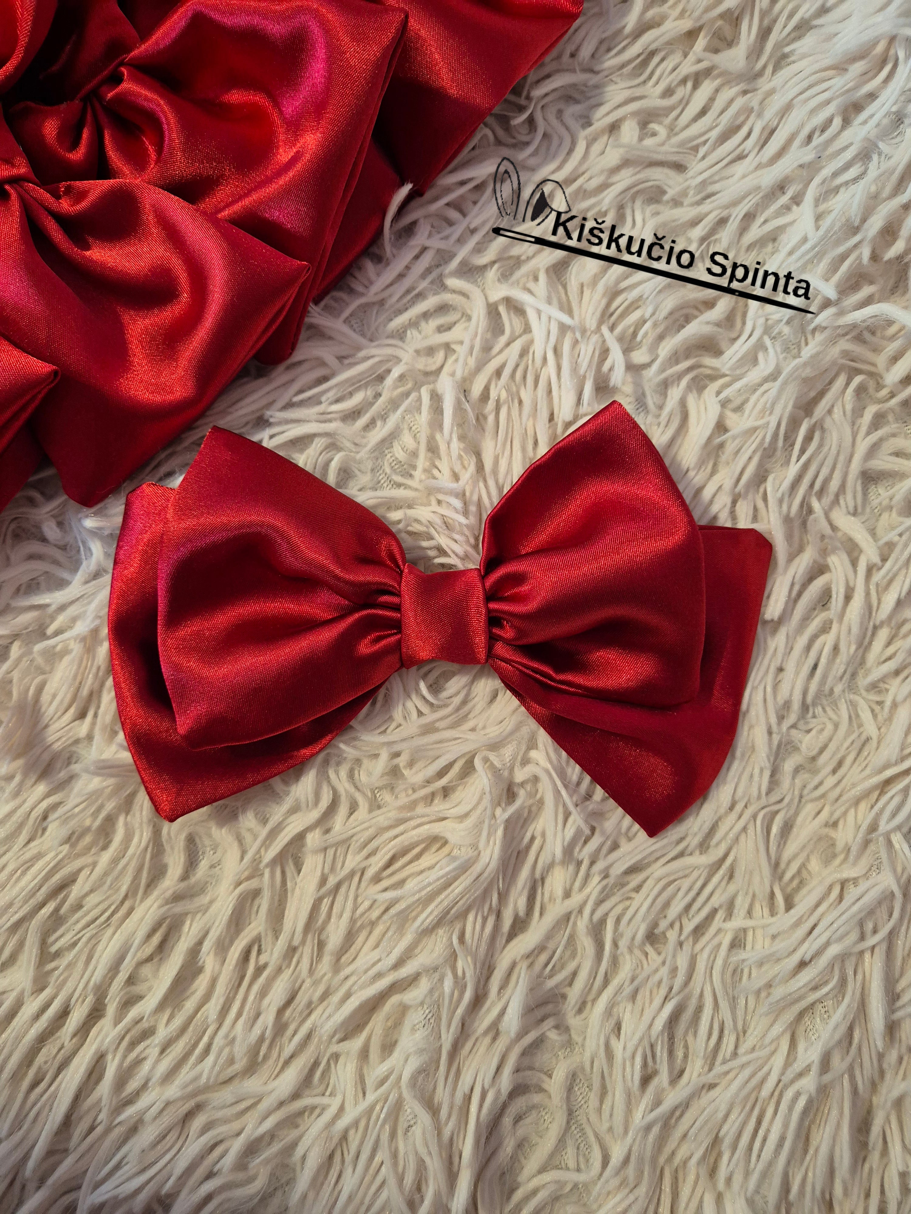 Kaspinas-Segė plaukams " RED"